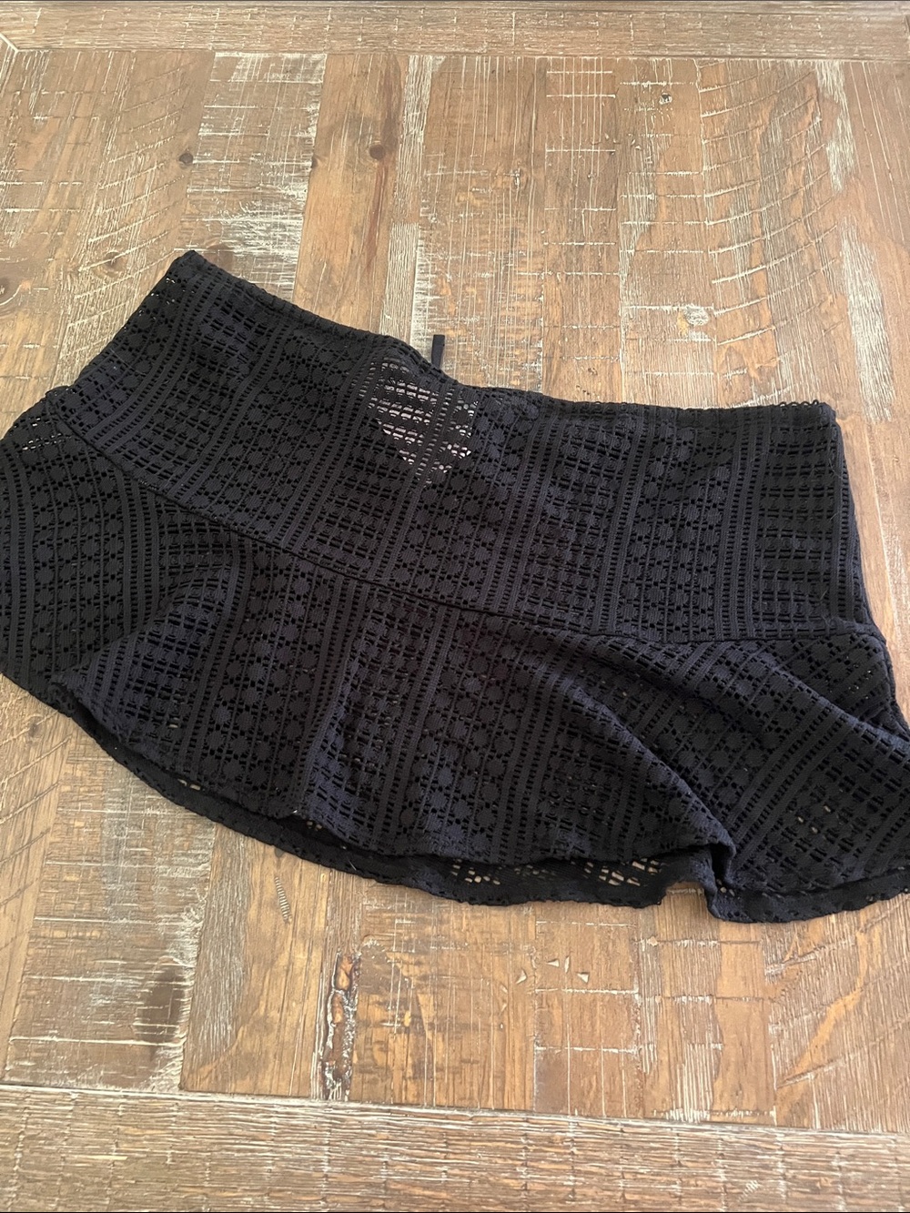 wild fable Black Crochet Skirt Cover-Up - Picture 5 of 8